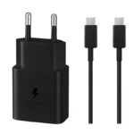 شارژر دیواری 15 وات سامسونگ مدل EP-T1510 به همراه کابل تبدیل USB-C