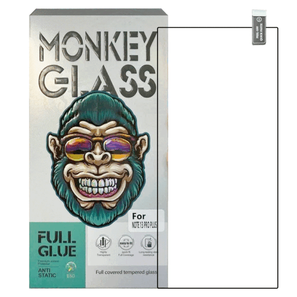 گلس فول چسب مانکی مدل SAMSUNG S25 Ultra Monkey FULLGlue