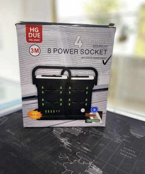 چندراهی  HGDUE  (8 power socket) مدل HG-264c