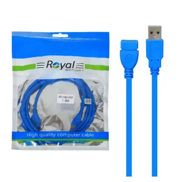 کابل افزایش USB رویال ROYAL USB CABLE 1.5M