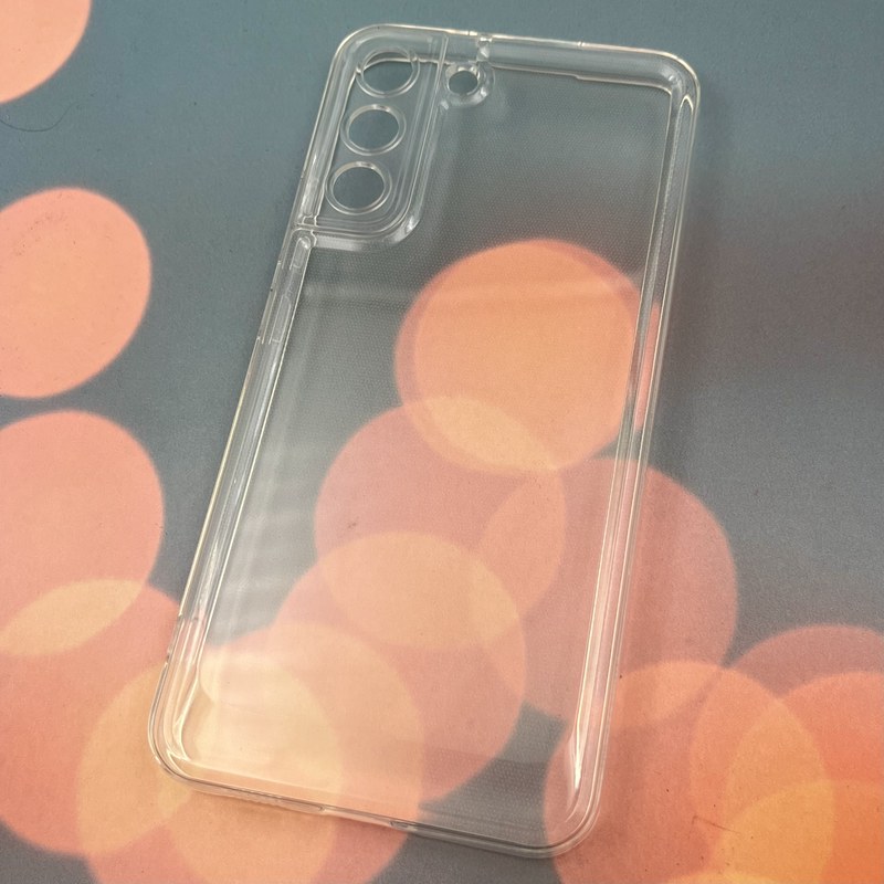 81563-2 قاب گوشی Galaxy S22 سامسونگ شفاف ژله ای اورجینال ایربگ دار طرح ساده محافظ لنز دار - Image 1