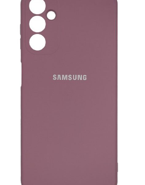 گارد سیلیکونی اورجینال پاکنی زیر بسته سامسونگ A14-بنفش کم رنگ