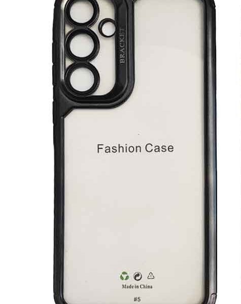 کاور محافظ لنزدار پشت بی رنگ گوشی سامسونگ SAMSUNG A35 -دور مشکی