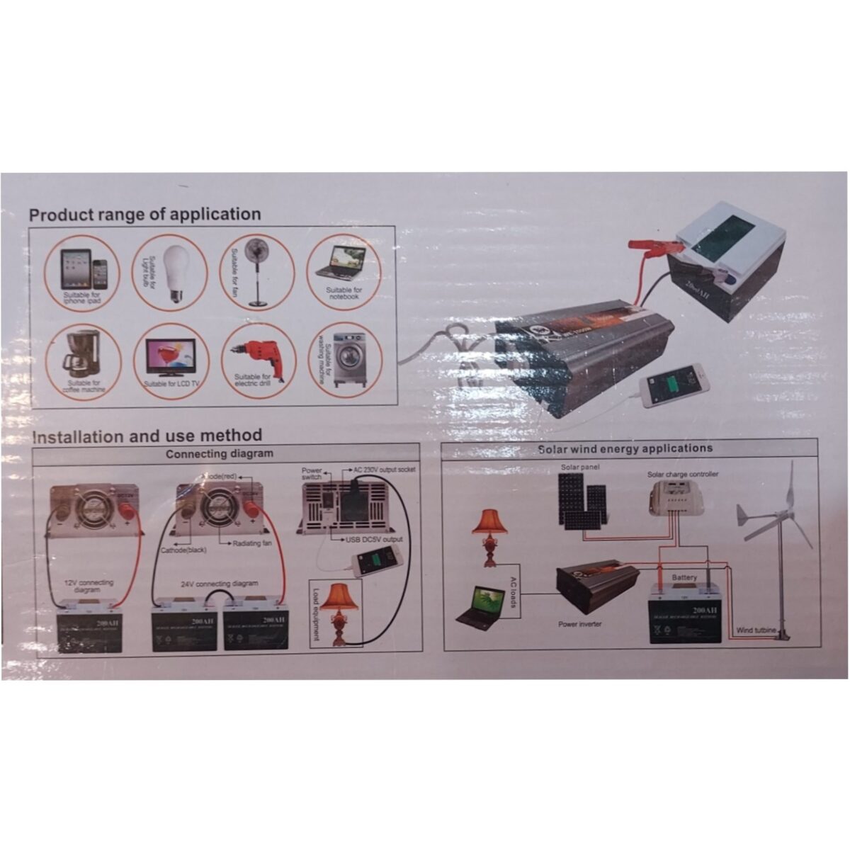 مبدل برق خودرو ویلیون مدل WE-1000W - Image 2