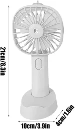 پنکه دستی شارژی مه پاش-spray mist - Image 2