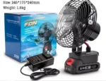 پنکه شارژی 48ولت توری فلزی مدل FAN LITHIUM 3PIN