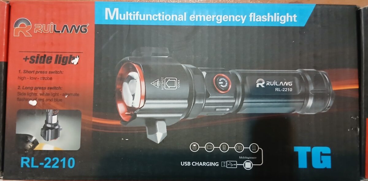 چراغ قوه دستی آر ال مدل RL2210 با لامپ LED - Image 3
