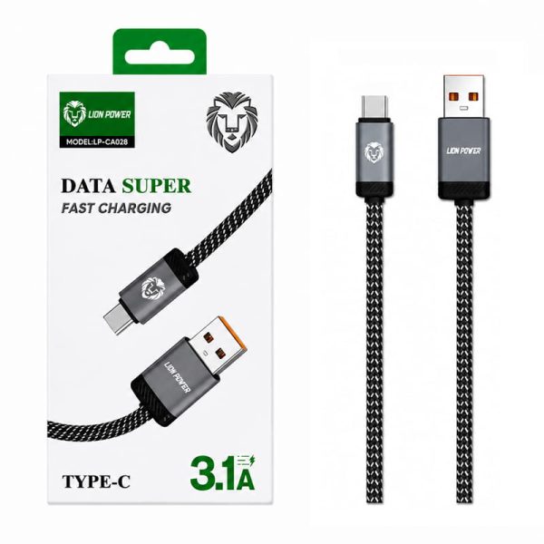 کابل شارژ تایپ سی LION POWER LP-CA028